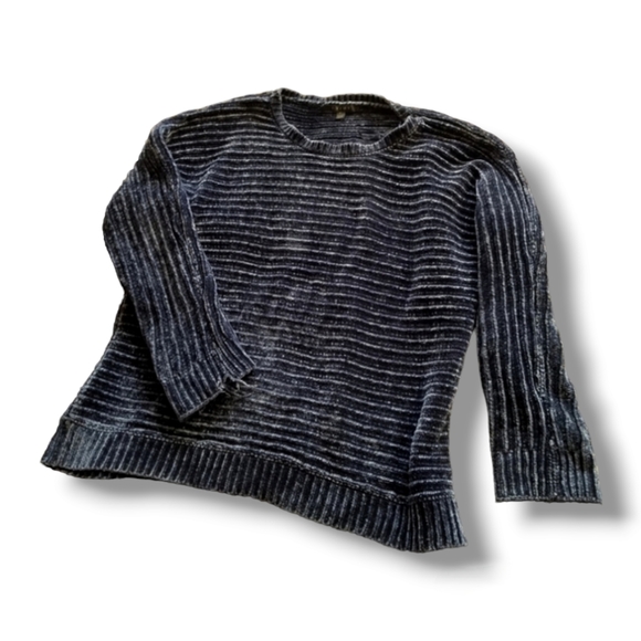 ๐ค Cyrus Chunky Knit Blue Sweater ๐ค - Picture 5 of 11